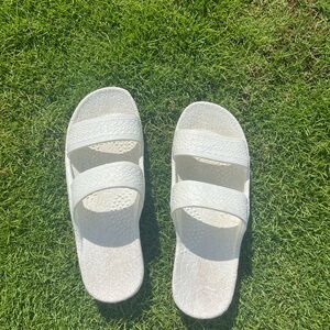 White Jesus Sandals